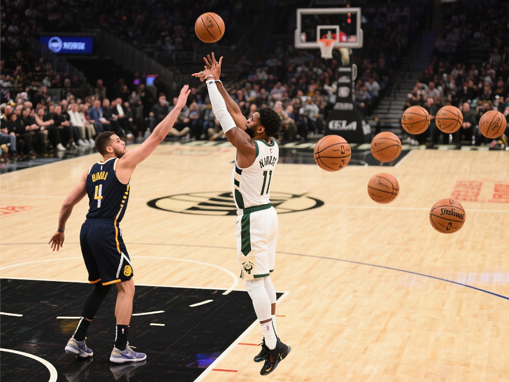 在比赛的某一节，这位球星仿佛开启了“无敌